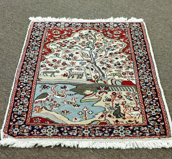 Old Turkish Hereke Silk Carpet (1 of 1)