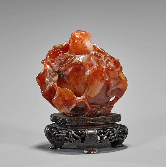Carved Carnelian Agate Vessel (1 of 1)