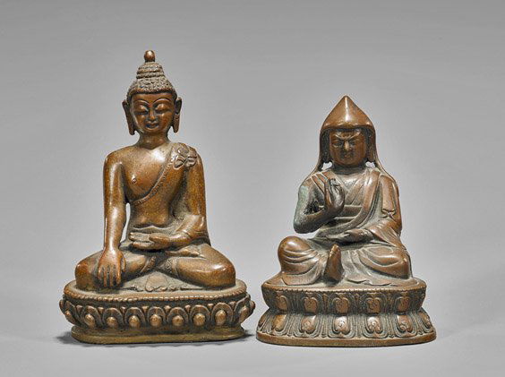 Two Small Sino-Tibetan Copper Figures (1 of 2)
