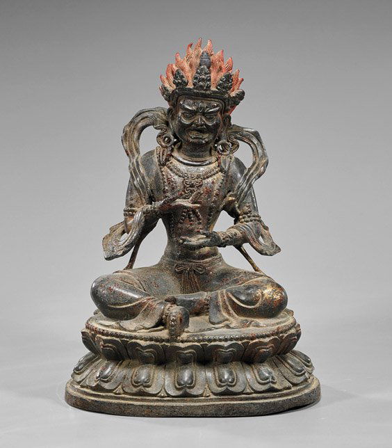Chinese Bronze Seated Buddhist Figure (1 of 1)