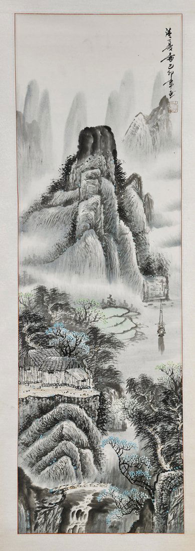 Four Chinese Paper Scrolls: Seasons (1 of 8)