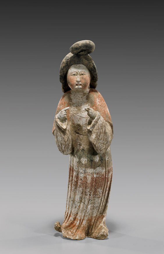 TANG PAINTED POTTERY COURT LADY (1 of 2)