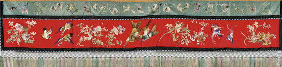 LARGE CHINESE SILK EMBROIDERY (1 of 1)