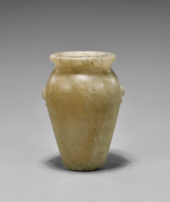EGYPTIAN ALABASTER JAR (1 of 3)