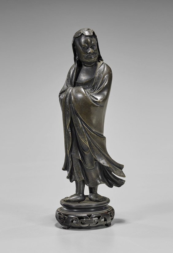 Old Chinese Bronze Standing Figure (1 of 1)