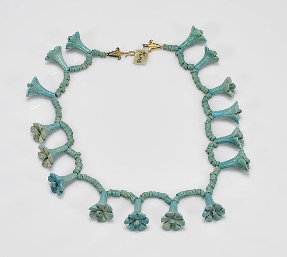 Egyptian-Style Faience Bead Necklace (1 of 1)