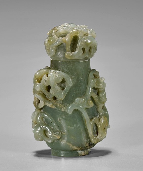 Small Chinese Carved Jade Urn (1 of 1)