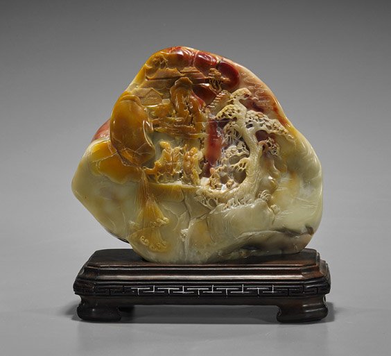 Chinese Carved Shoushan Mountain (1 of 2)