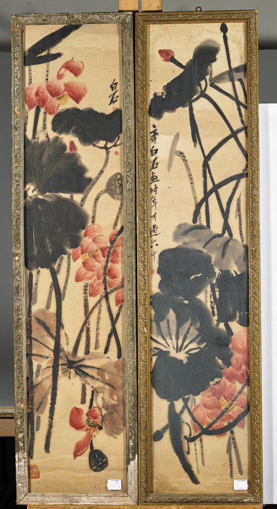 Six Chinese Prints: Lotus Flowers (1 of 3)