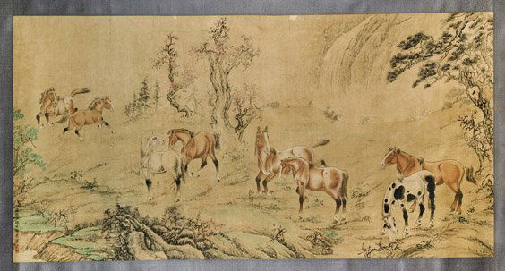 Two Large Unmounted Paper Scrolls (1 of 4)