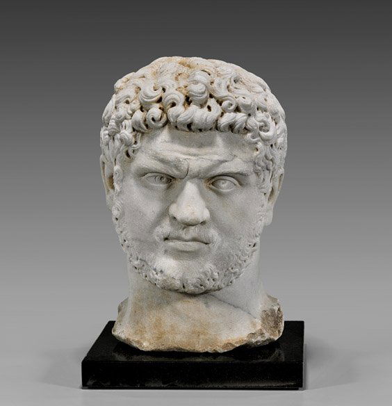ANCIENT ROMAN MARBLE HEAD OF CARACALLA (1 of 3)