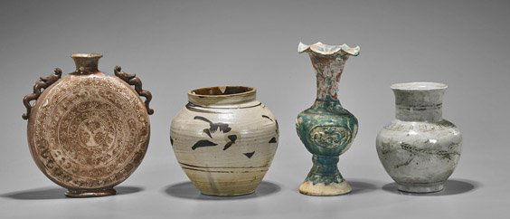 Four Old & Antique Chinese Vases (1 of 1)