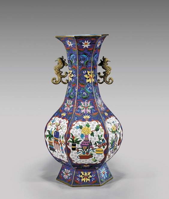 Massive Chinese Cloisonné Enamel Vase (1 of 1)