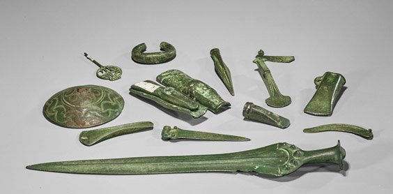Thirteen Replica Luristan Bronze-Style Implements (1 of 1)