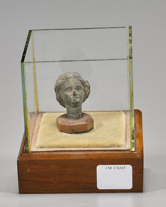 Small Greco-Roman Female Pottery Head (1 of 1)