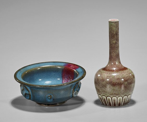 Two Chinese Items: Junyao & 'Peachbloom' (1 of 2)