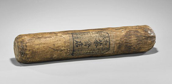 Large Chinese Compressed Tea Cylinder (1 of 1)