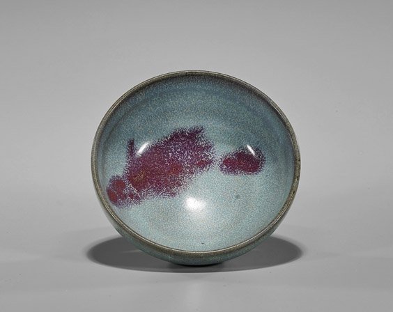 Antique Chinese Junyao Glazed Bowl (1 of 2)