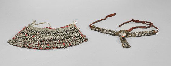 Antique Omani Silver Charm Necklace (1 of 1)