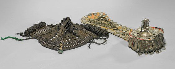 Two Antique Bedouin Ladies' Headdresses (1 of 1)