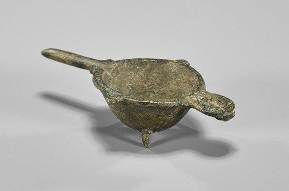 Late Roman Bronze Oil Lamp Filler (1 of 1)