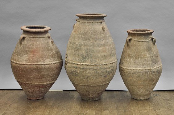 Three Large Omani Transport Pottery Jars (1 of 1)