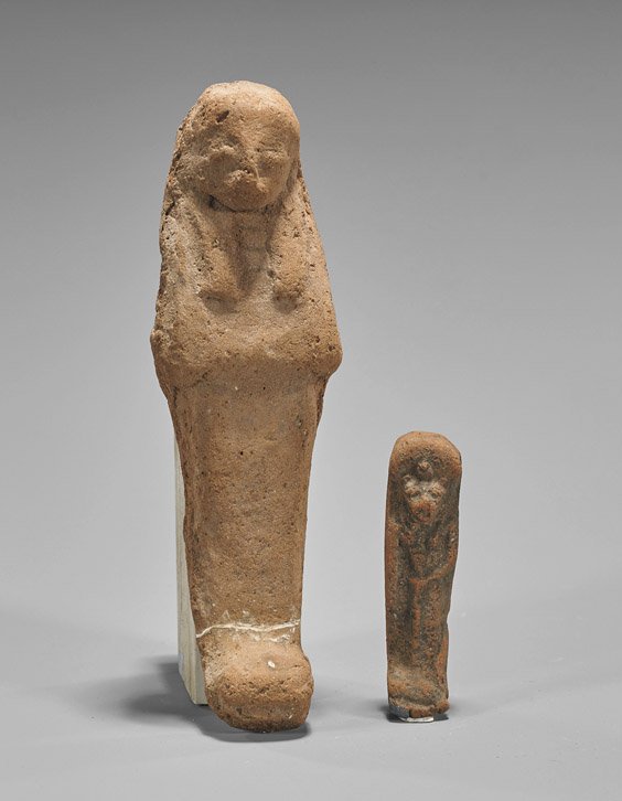 Two Egyptian Terracotta Votive Goods (1 of 1)