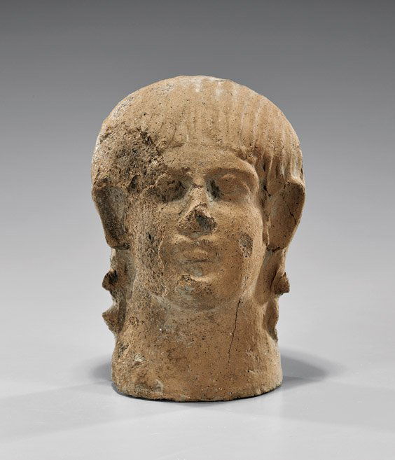 ETRUSCAN TERRACOTTA VOTIVE HEAD (1 of 3)