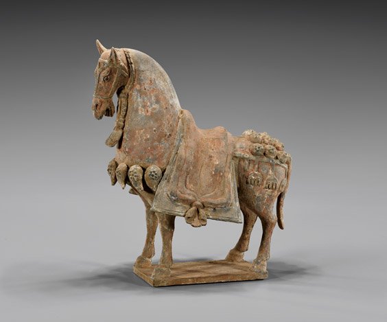 NORTHERN WEI POTTERY PARADE HORSE (1 of 2)