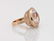 KUNZITE & DIAMOND ROSE GOLD RING - 2