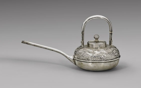ANTIQUE GERMAN ELIMEYER SILVER TEAPOT (1 of 2)
