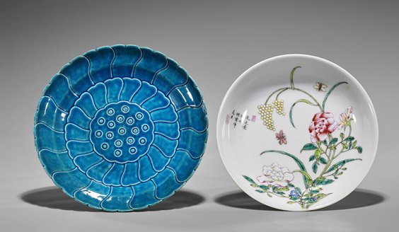 Two Qing-Style Porcelain Plates (1 of 2)