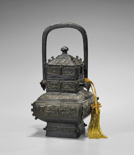 Shang-Style Bronze Ritual You Vessel (1 of 1)