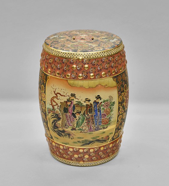 Japanese-Style Kutani Garden Seat (1 of 1)