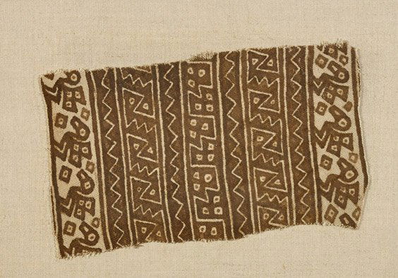 Two Antique Geometric Fragments: Textile & Tile (1 of 2)