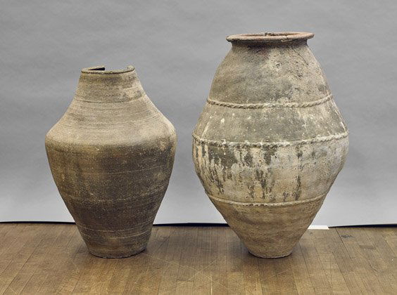 Two Large Omani Glazed Transport Jars (1 of 1)