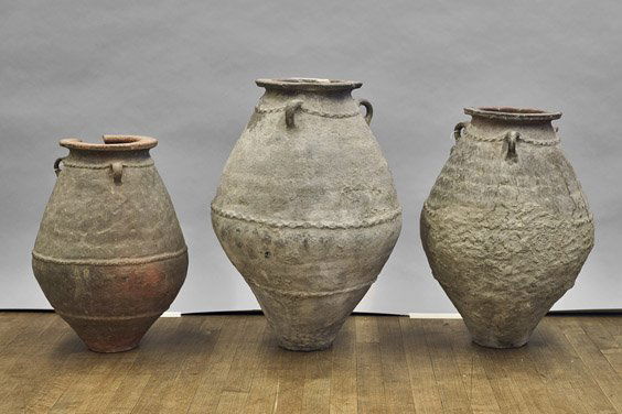 Three Omani Black Glazed Transport Jars (1 of 1)