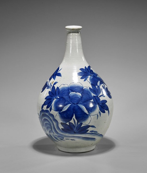 Antique Japanese Seto-Ware Bottle Vase (1 of 1)