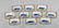 Ten Chinese Antique Blue & White Sauce Dishes