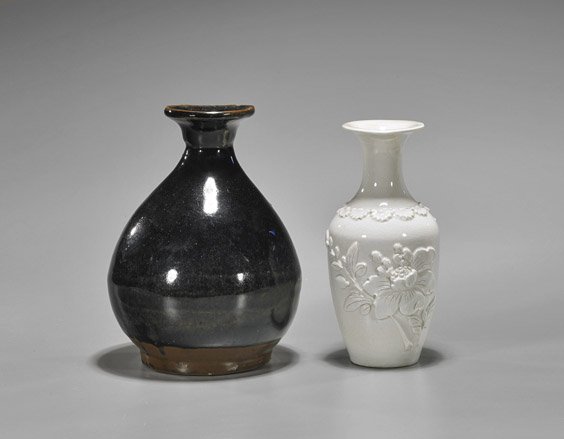 Two Antique Vases: Henan-Glazed & Blanc de Chine (1 of 1)