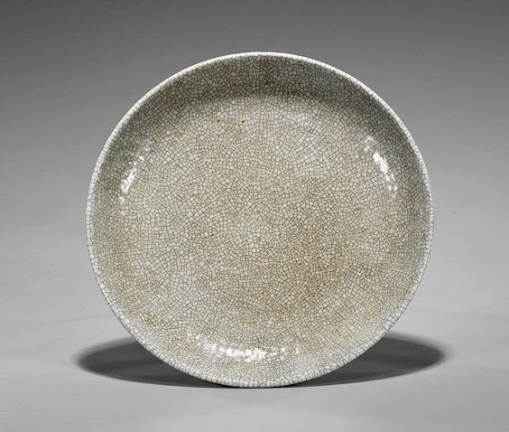 Chinese Crackle Glazed Plate (1 of 2)