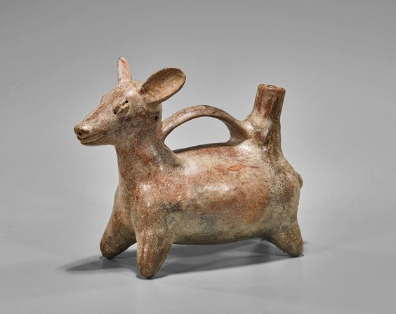 Pre-Columbian Colima Pottery Dog Vessel (1 of 1)