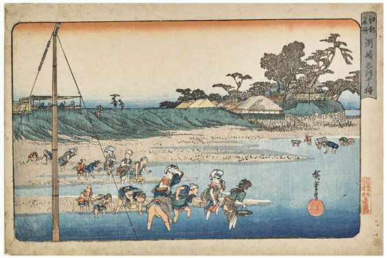 Two Antique Japanese Woodblock Prints By Hiroshige (1 of 4)