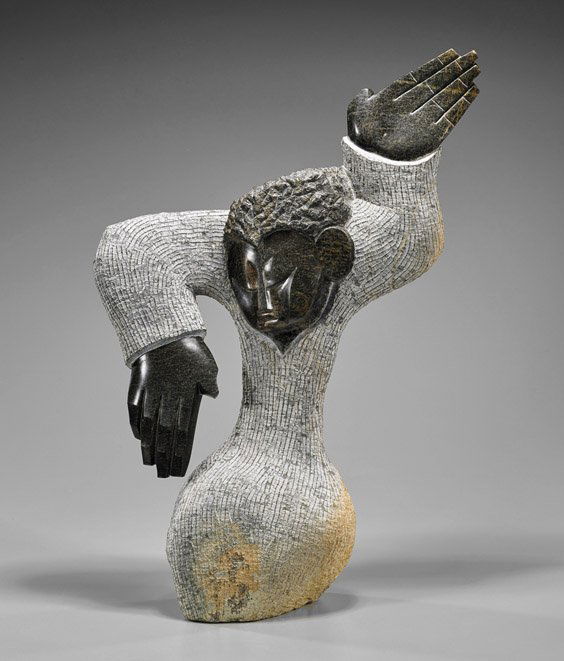 Heavy African Shona Carved Stone Figure (1 of 1)