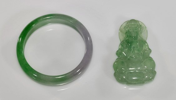 Two Chinese Carved Jadeites (1 of 1)