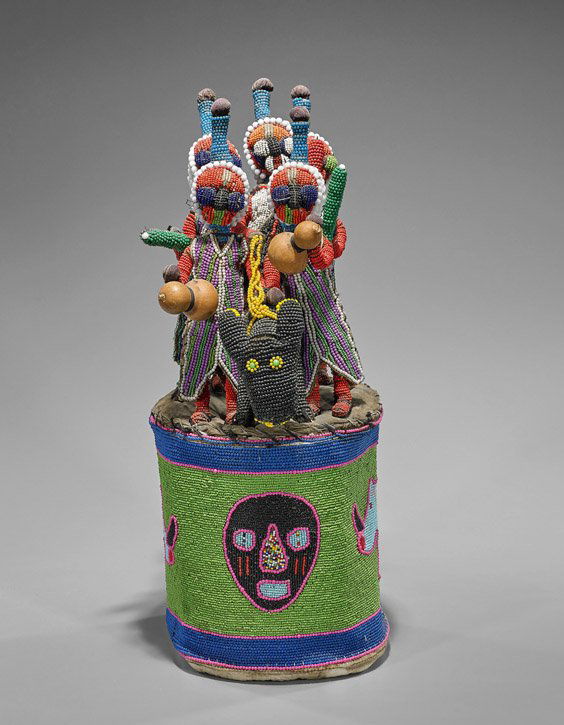 Yoruba Glass Beaded Crown (1 of 2)