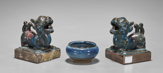 Three Jin-Style Flambé Glazed Ceramics (1 of 1)