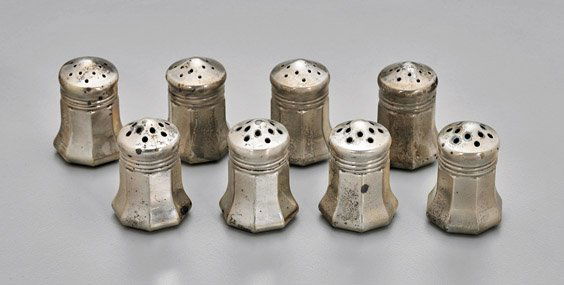 Nine Sterling Salt & Pepper Shakers (1 of 3)