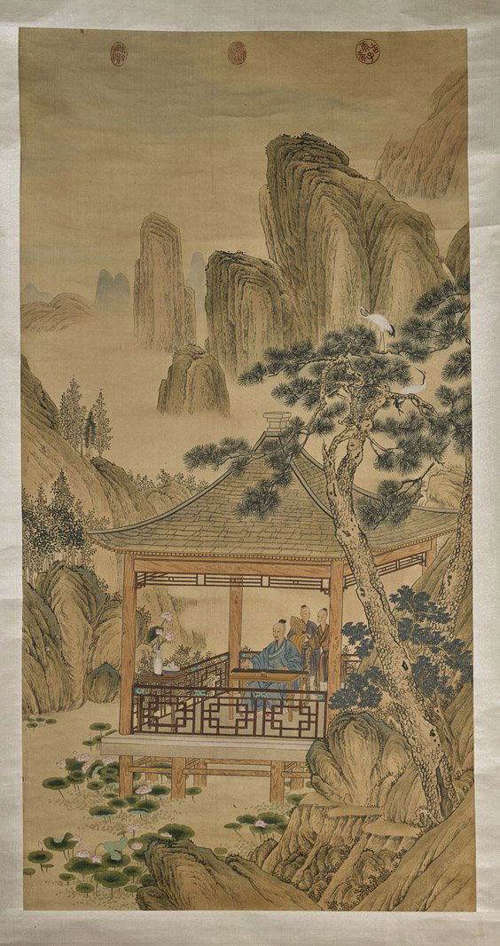 Two Chinese Scrolls: Figures (1 of 5)
