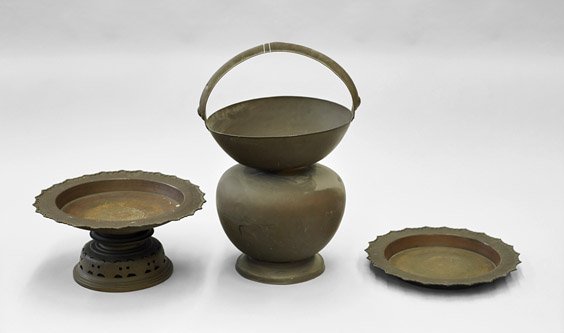 Three Middle Eastern Soft Metal Vessels (1 of 1)